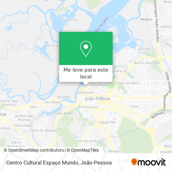 Centro Cultural Espaço Mundo mapa