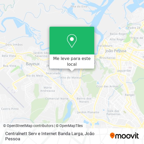 Centralnett Serv e Internet Banda Larga mapa