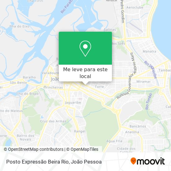 Posto Expressão Beira Rio mapa