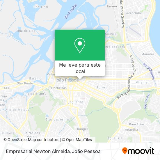 Empresarial Newton Almeida mapa