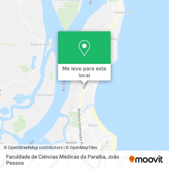Faculdade de Ciências Médicas da Paraíba mapa