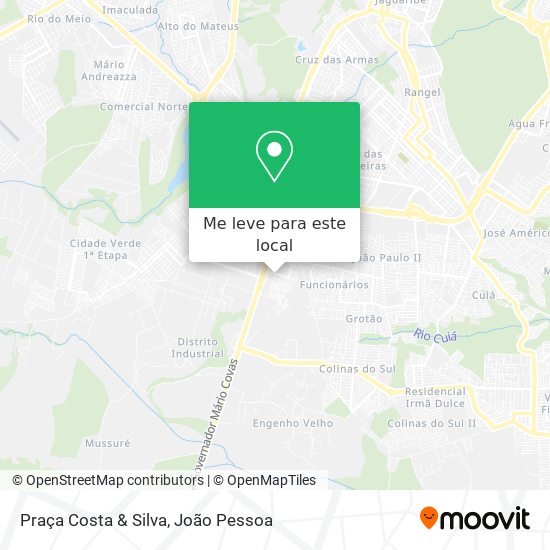 Praça Costa & Silva mapa