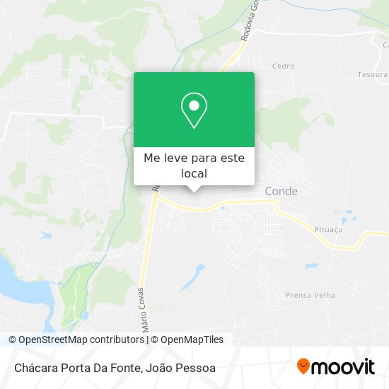 Chácara Porta Da Fonte mapa