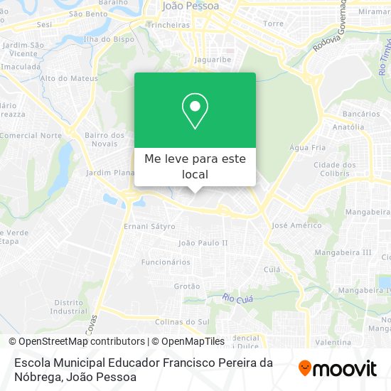 Escola Municipal Educador Francisco Pereira da Nóbrega mapa