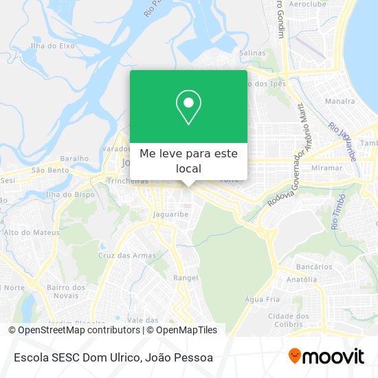 Escola SESC Dom Ulrico mapa