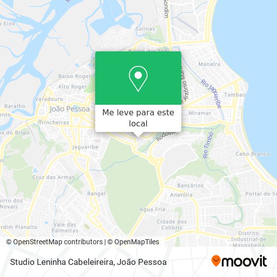Studio Leninha Cabeleireira mapa