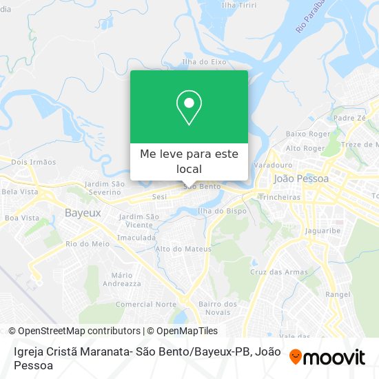 Igreja Cristã Maranata- São Bento / Bayeux-PB mapa