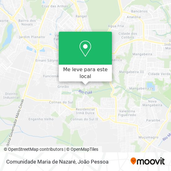 Comunidade Maria de Nazaré mapa