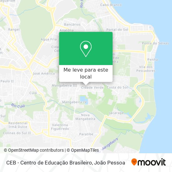 CEB - Centro de Educação Brasileiro mapa