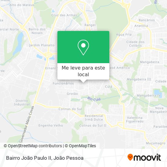 Bairro João Paulo II mapa