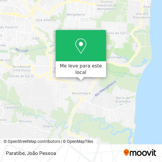 Paratibe mapa