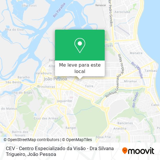 CEV - Centro Especializado da Visão - Dra Silvana Trigueiro mapa