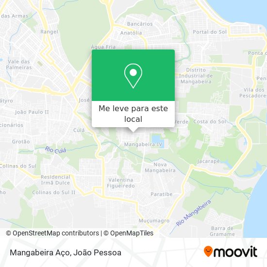 Mangabeira Aço mapa