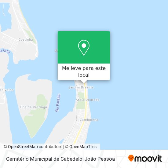 Cemitério Municipal de Cabedelo mapa