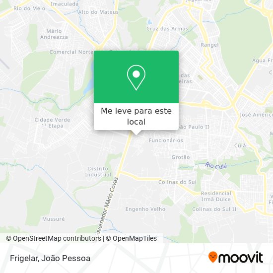 Frigelar mapa