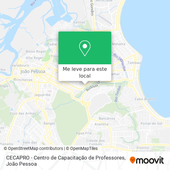 CECAPRO - Centro de Capacitação de Professores mapa