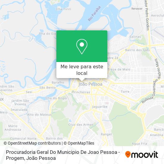 Procuradoria Geral Do Municipio De Joao Pessoa - Progem mapa