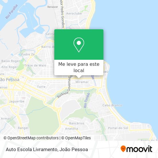 Auto Escola Livramento mapa