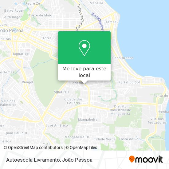 Autoescola Livramento mapa
