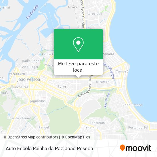 Auto Escola Rainha da Paz mapa