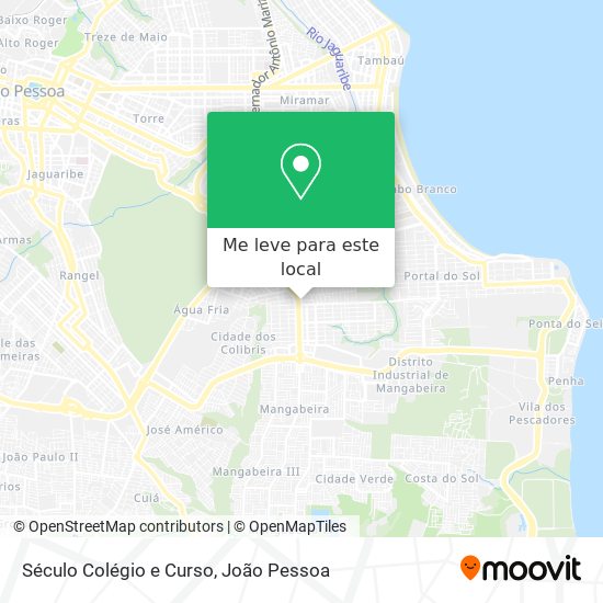 Século Colégio e Curso mapa
