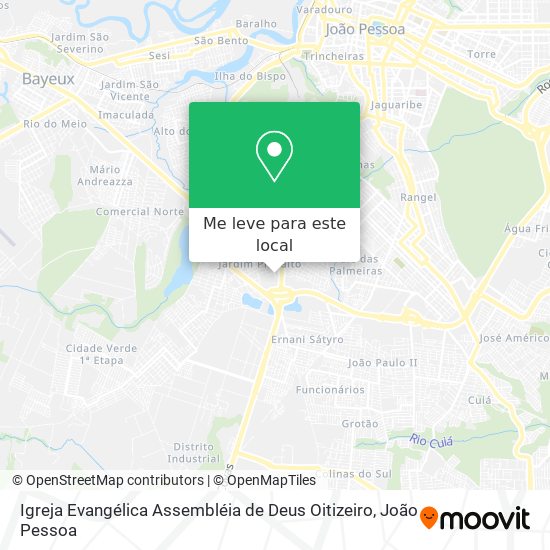 Igreja Evangélica Assembléia de Deus Oitizeiro mapa