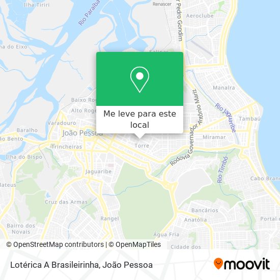 Lotérica A Brasileirinha mapa