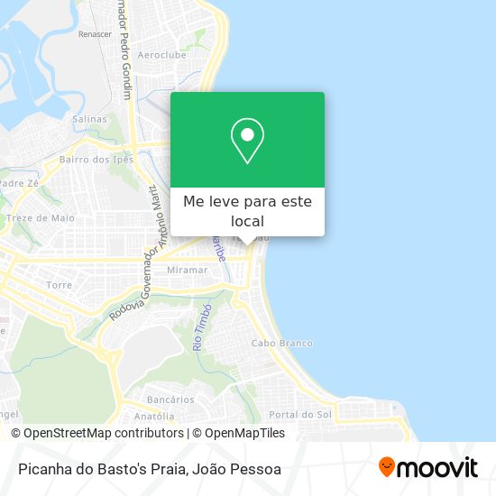 Picanha do Basto's Praia mapa