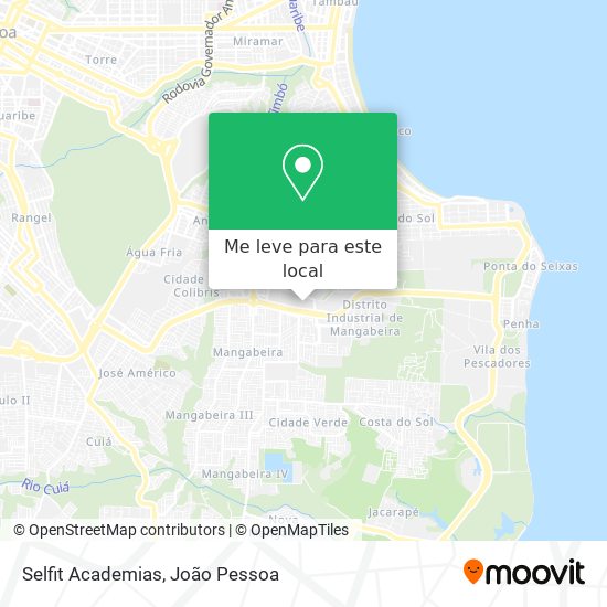 Selfit Academias mapa