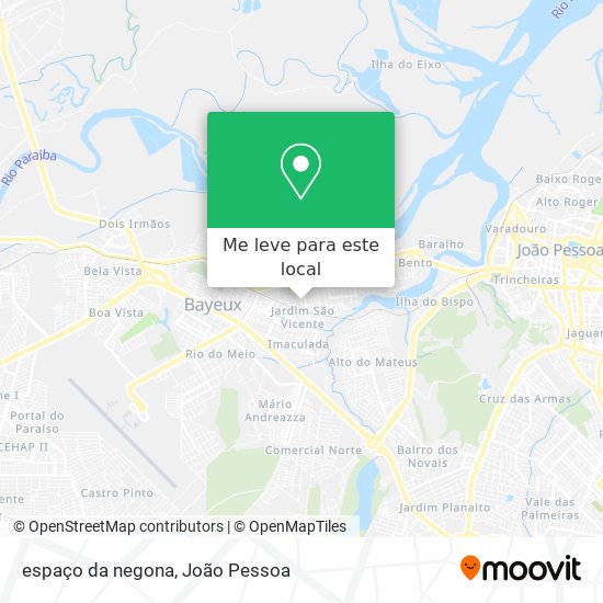 espaço da negona mapa