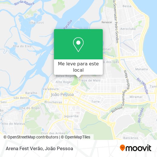 Arena Fest Verão mapa