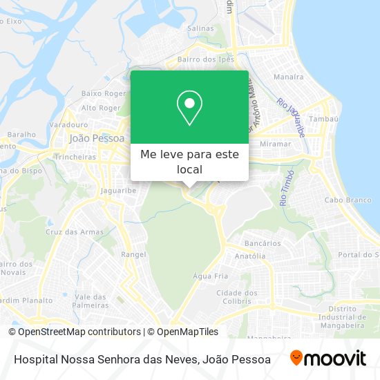 Hospital Nossa Senhora das Neves mapa