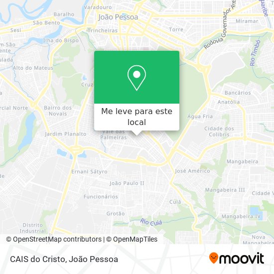 CAIS do Cristo mapa