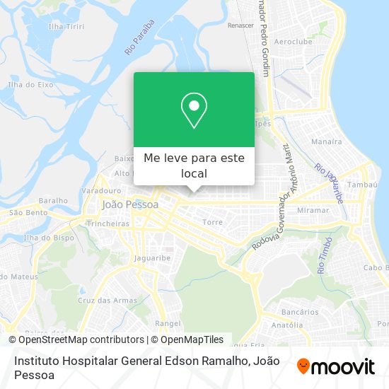 Instituto Hospitalar General Edson Ramalho mapa