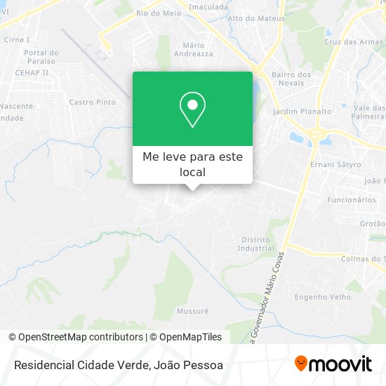 Residencial Cidade Verde mapa