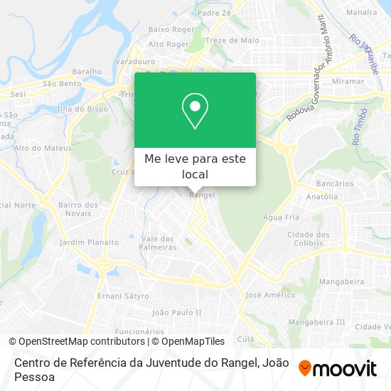 Centro de Referência da Juventude do Rangel mapa