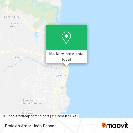 Praia do Amor mapa