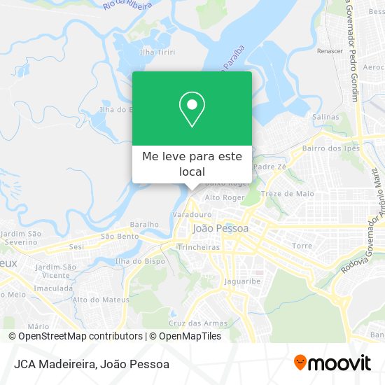 JCA Madeireira mapa