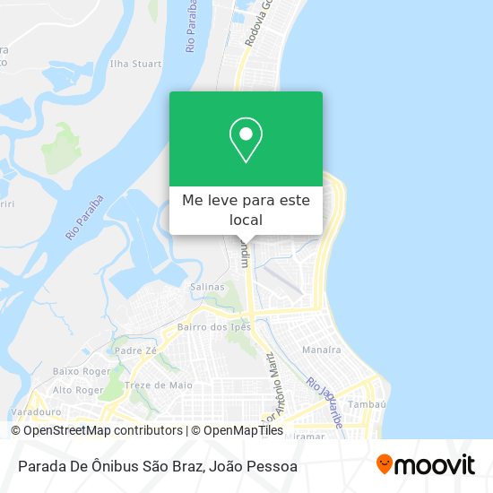 Parada De Ônibus São Braz mapa