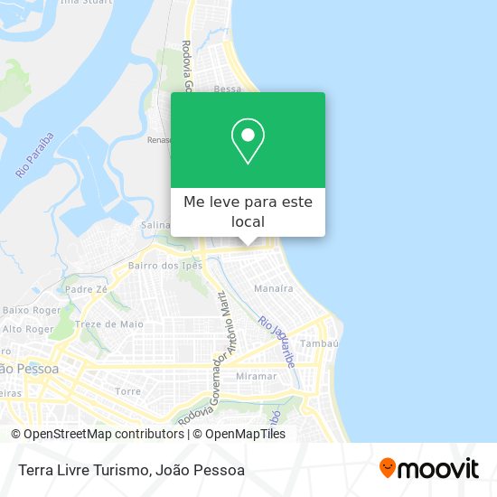 Terra Livre Turismo mapa