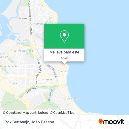 Box Sertanejo mapa