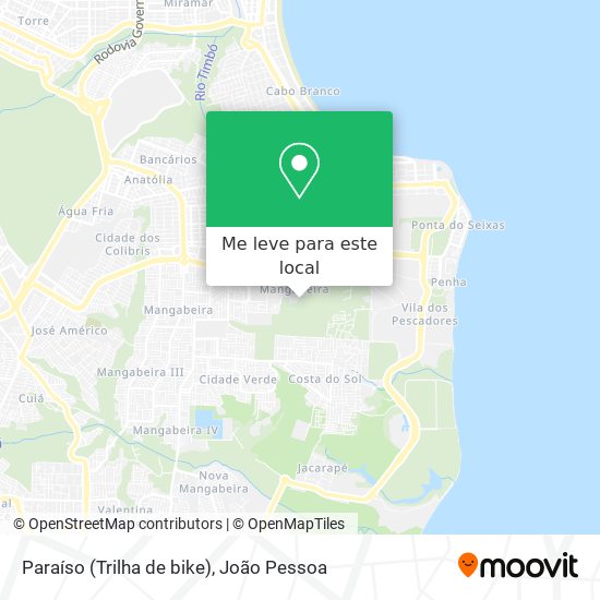 Paraíso (Trilha de bike) mapa