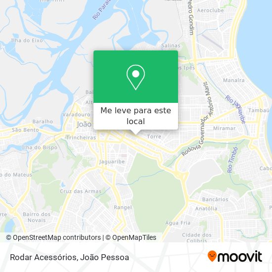 Rodar Acessórios mapa