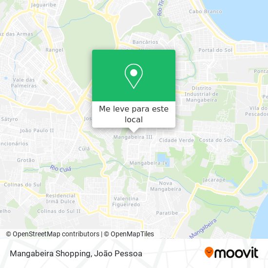 Mangabeira Shopping mapa