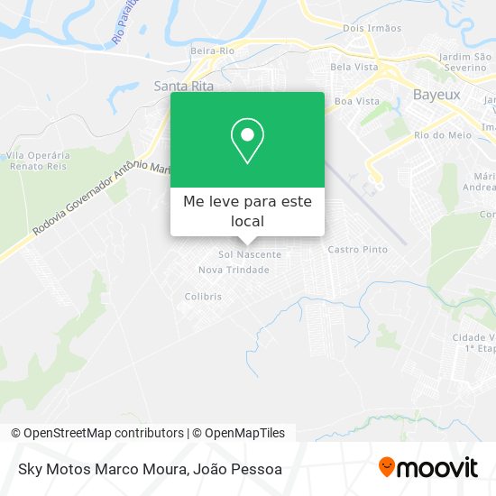 Sky Motos Marco Moura mapa