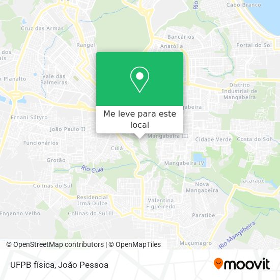 UFPB física mapa