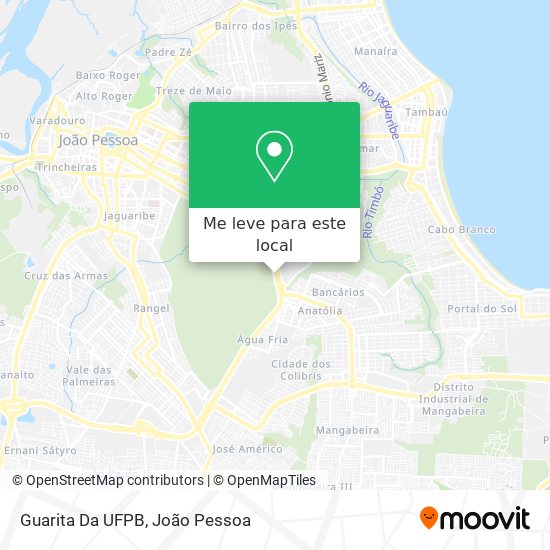 Guarita Da UFPB mapa