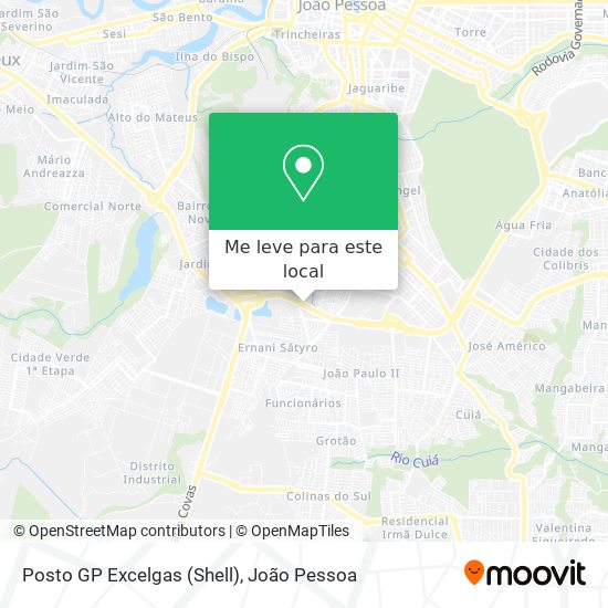 Posto GP Excelgas (Shell) mapa