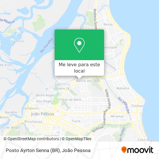 Posto Ayrton Senna (BR) mapa