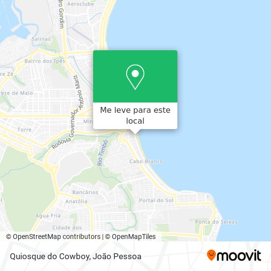 Quiosque do Cowboy mapa